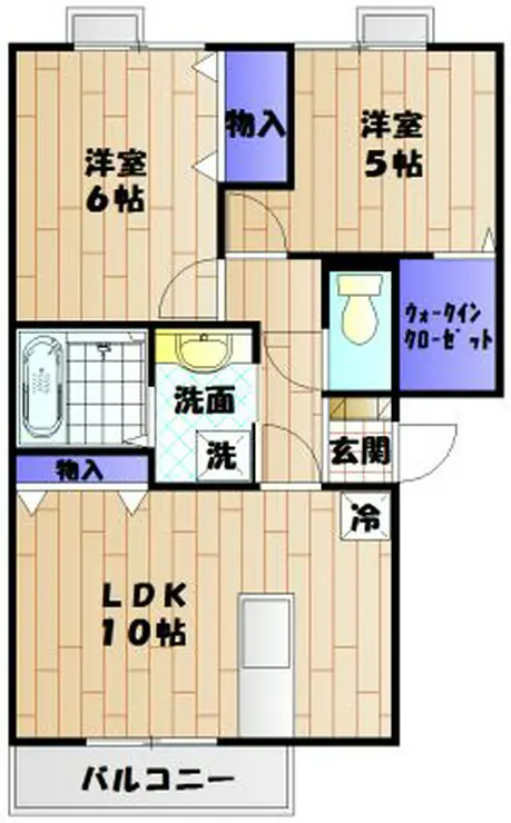 ウェルデンス東林間 2階階 間取り