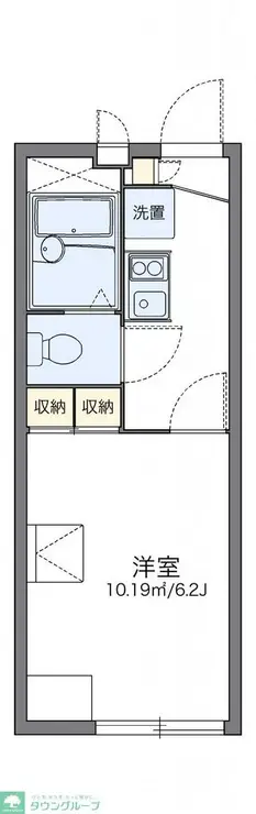 レオパレス西船ガーデンコート 1階階 間取り