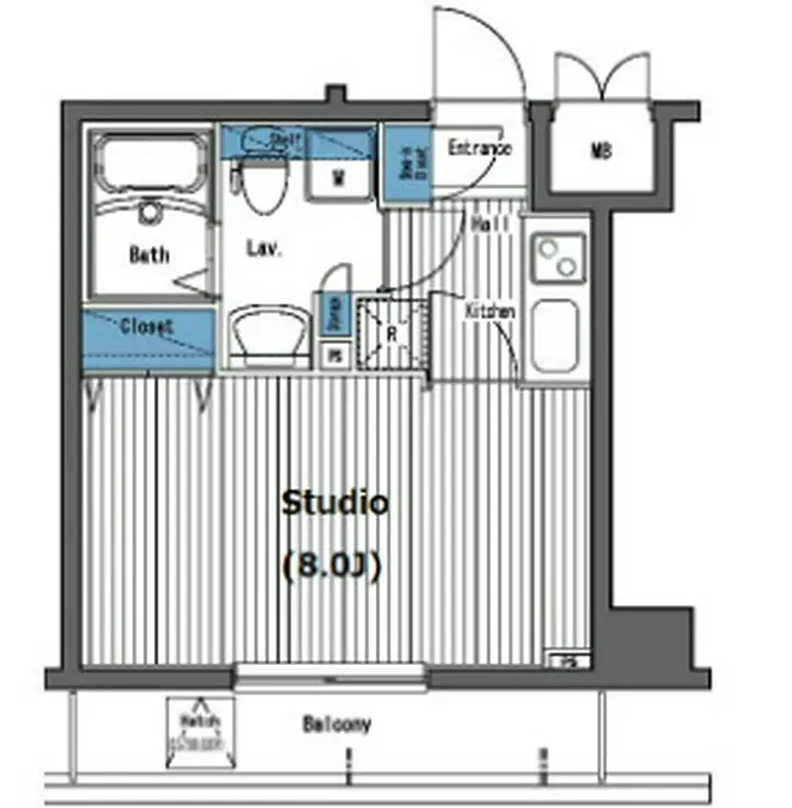 ガラ・グランディ西新宿 4階階 間取り