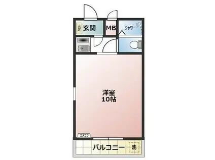 コーポ三和新大宮I号館(ワンルーム/1階)の間取り写真