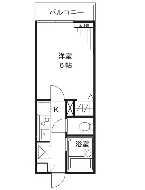 ユーハコート溝口A棟 1階階 間取り