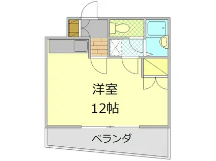 大宮ハイツ(ワンルーム/2階)の間取り写真