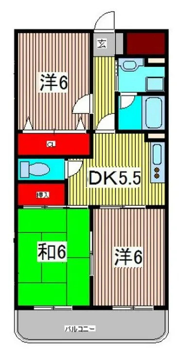 ガーデンハウス塚越 2階階 間取り