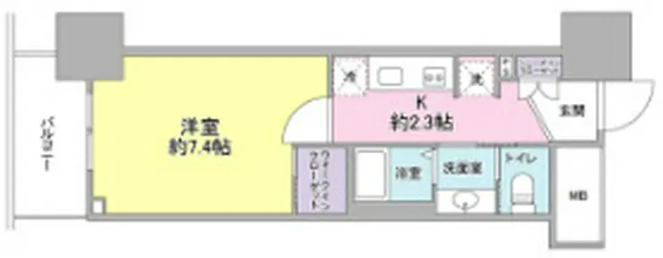 スタイリオ品川中延 7階階 間取り