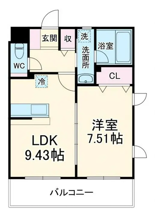 グランドール青葉 1階階 間取り