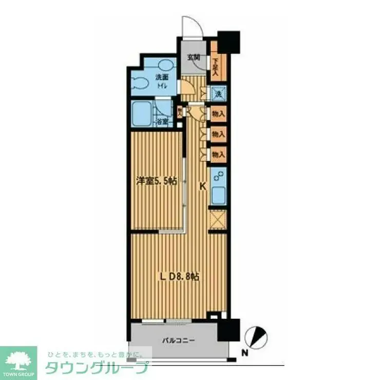 プライムアーバン日本橋横山町 7階階 間取り