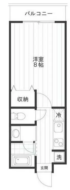 カスケード新蒲田 4階階 間取り