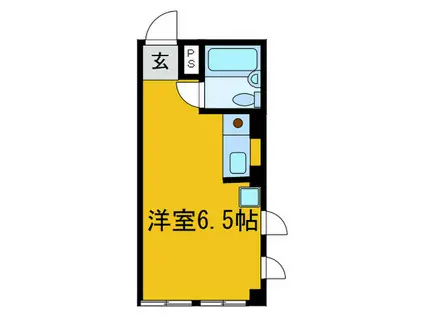 鶴田第一ビル(ワンルーム/5階)の間取り写真