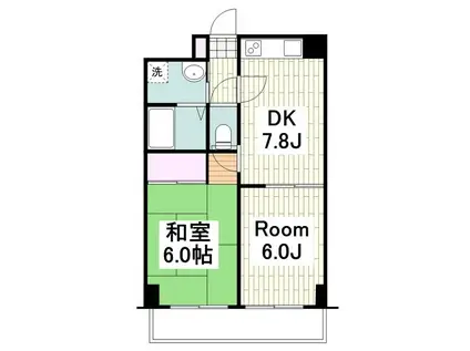 アソルティ横浜保土ヶ谷(2DK/5階)の間取り写真