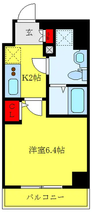 メイクスデザイン板橋本町 6階階 間取り