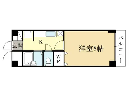 セントラル槙島(1K/4階)の間取り写真