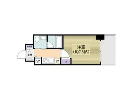 ALATO丸の内(1K/2階)の間取り写真