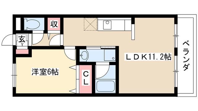 マ・メゾン清寿(1LDK/1階)の間取り写真