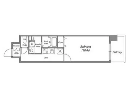 GRAMERCY SAKAE(1K/5階)の間取り写真