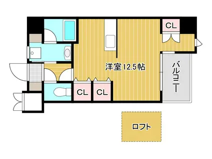 LUMINOUS AI清水(ワンルーム/7階)の間取り写真