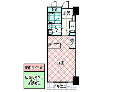 日信ビル(ワンルーム/13階)の間取り写真