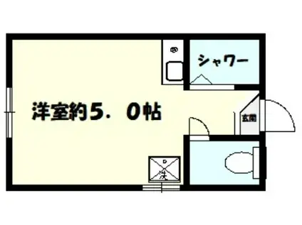 グレースレイア(ワンルーム/1階)の間取り写真