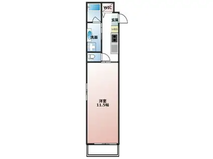 東葛西6丁目マンション(1K/4階)の間取り写真