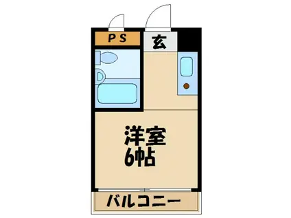 リエス多摩センター(ワンルーム/3階)の間取り写真