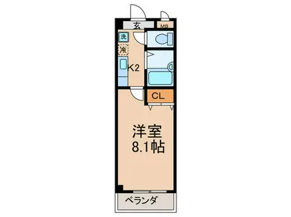 きんこん館(1K/3階)の間取り写真