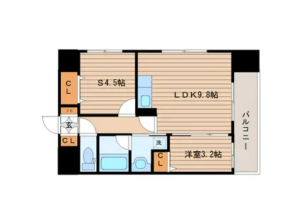 バリューエクセ(2LDK/10階)の間取り写真