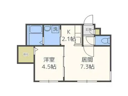 LICHTRARE北大イースト リヒトラーレ北大イースト(1LDK/1階)の間取り写真