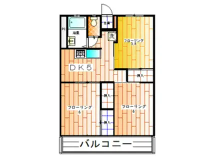 しょうめいハイツ(3DK/3階)の間取り写真