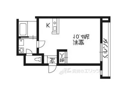シモムラビル(ワンルーム/3階)の間取り写真