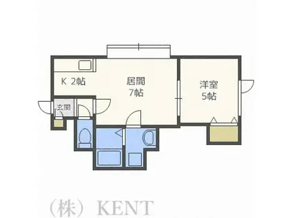 グラウディ・レビジョンII(1LDK/1階)の間取り写真