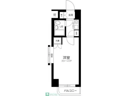 グローリア初穂桜台II(1K/8階)の間取り写真