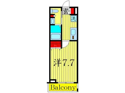 ZX MINAMI-OTSUKA(1K/2階)の間取り写真