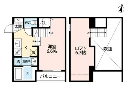 フォラートル(1SK/1階)の間取り写真