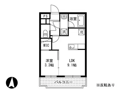 コンフォーティア(1LDK/1階)の間取り写真