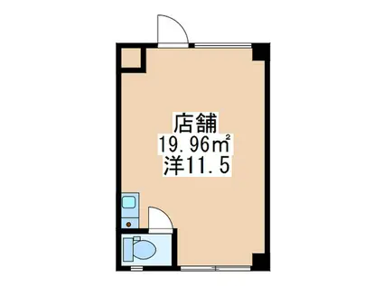 K・C・KASAMA(ワンルーム/1階)の間取り写真