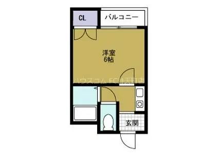 アバンス市岡(1K/2階)の間取り写真