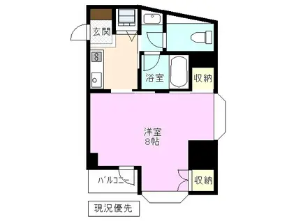 ワコーパレス善光寺下(1K/1階)の間取り写真