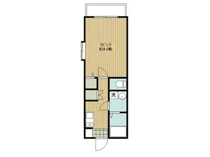 ＪＲ久大本線 豊後国分駅 徒歩59分 4階建 築24年(1K/4階)の間取り写真
