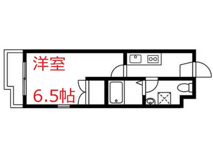 モント北馬込(1K/1階)の間取り写真
