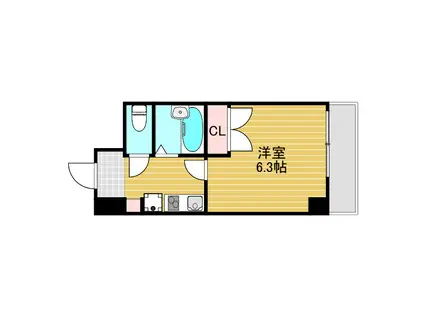 AMITIE DEMEURE MASUMI(ワンルーム/7階)の間取り写真