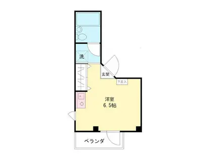 ONES CASTLE(ワンルーム/2階)の間取り写真