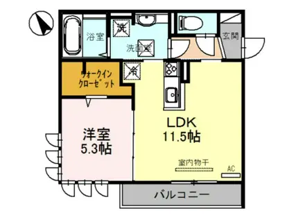 ST.ISLAND II(1LDK/1階)の間取り写真