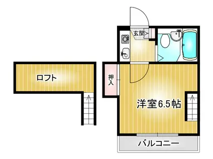 シャトレー千種(1K/2階)の間取り写真