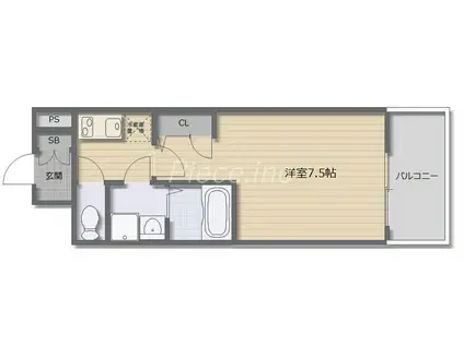 エスプレイス新大阪サウスゲート(1K/10階)の間取り写真