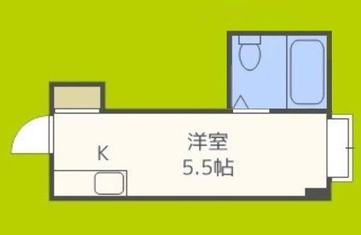 ジオナ野江(ワンルーム/4階)の間取り写真