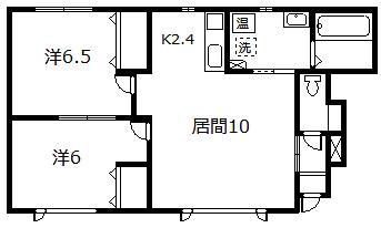 DIO II(2LDK/1階)の間取り写真