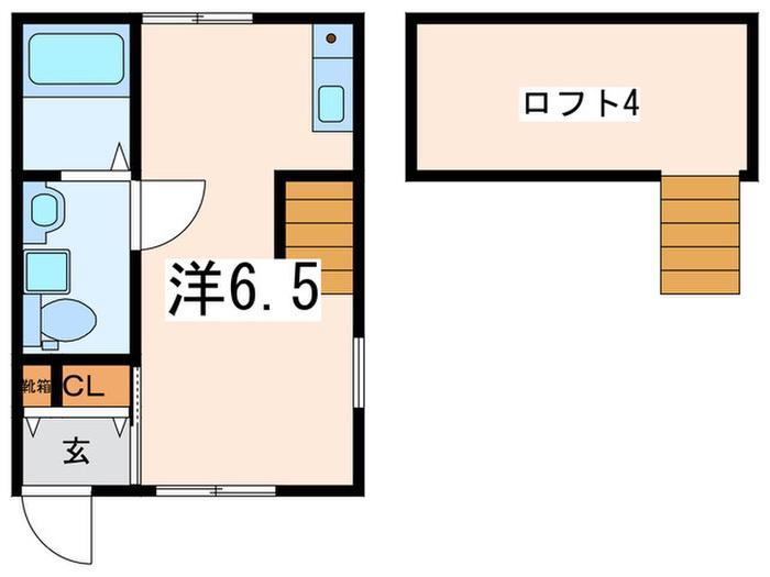 MAISON DE AMBRE 三ツ沢(ワンルーム/2階)の間取り写真