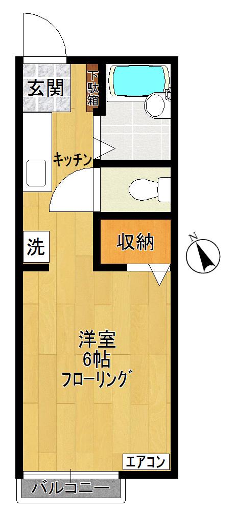 ステップ26 - STEP26 -(1K/2階)の間取り写真