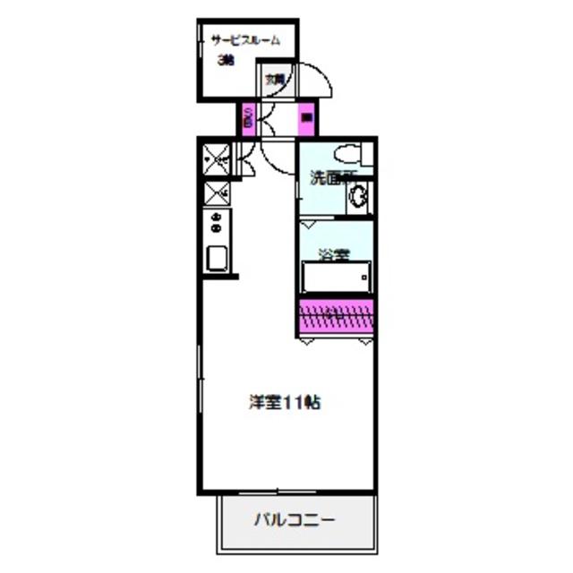 マリス京橋WING(ワンルーム/2階)の間取り写真