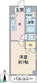 アールズタワー池下西(1K/8階)の間取り写真