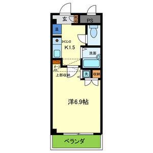 リーベハイツ青山(1K/3階)の間取り写真